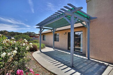 Back Covered Patio and Rose Garden