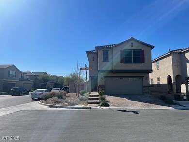 View of front of home with driveway, an attached g