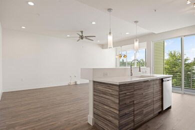 Kitchen with plenty of natural light, recessed li