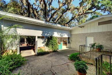 View of courtyard from front door
