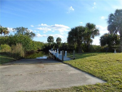 Dock and community boat ramp into the Peace River 