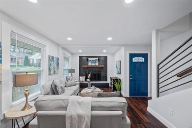 Living room boasts professionally painted interior