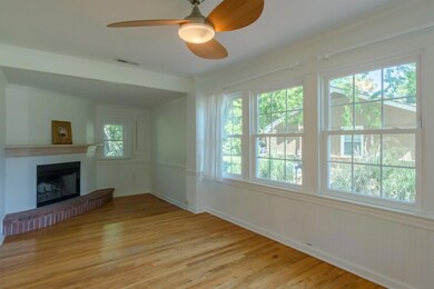 Sunroom-fireplace