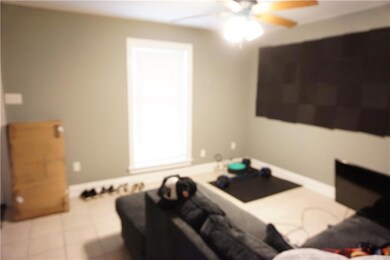 Living Room -Tile Floors + Ceiling Fan
