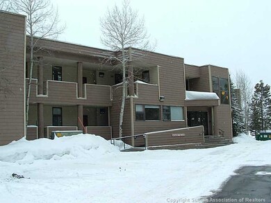 Exterior Front. River Bank Lodge, #2919 is on top