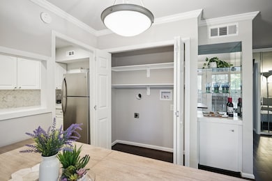 Note: NEW washer/dryer closet installed Oct '25 with connections/shelving.  Convenient to the kitchen.