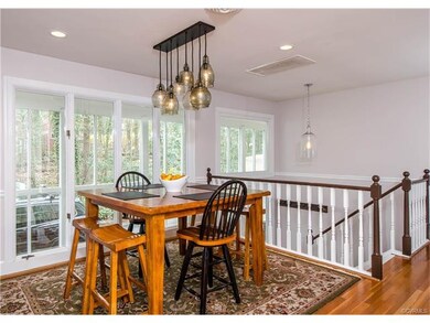 The casual eat-in area of the kitchen is spacious,