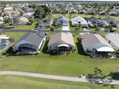 Aerial view of residential area