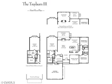 1st Floor Plan - Rendering of 1st floor- this home