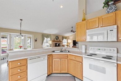 Kitchen into breakfast room & great room