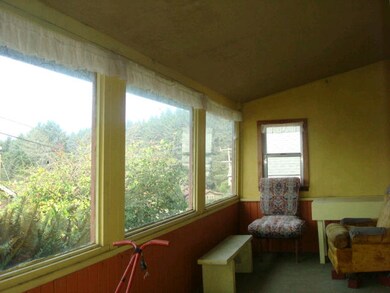 Inside front porch