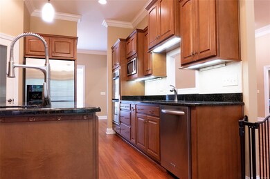 Handsome custom cabinets, Hardwood floors