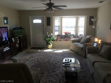 Open floor plan connecting Family Room and formal