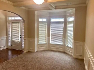 Coffered Ceiling in Dining Room