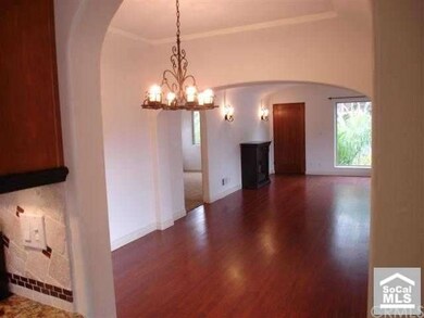 View through dining room to living room