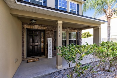 A welcoming front porch to rock away on