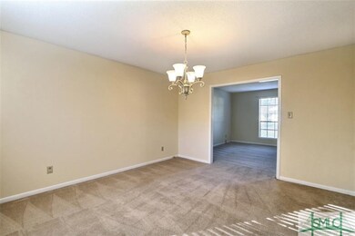Spacious dining room off the living room but conve