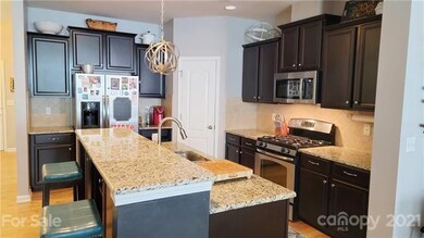 Kitchen Island and Gas Range