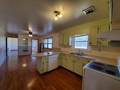 Kitchen, Bar area, & Dining Room