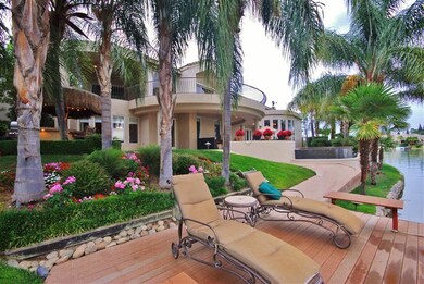 View of the rear of the home. Truly an entertainer