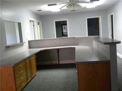Photo. Oak Cabinets and spacious counter create th