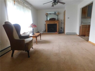 Living Room showing Fireplace.