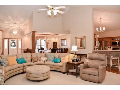 Wonderful open concept! Gorgeous great room with v