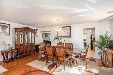 Spacious and open dining area