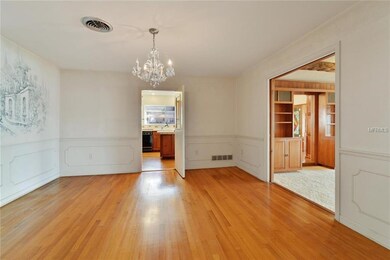 Dining room off the kitchen, family room and livin
