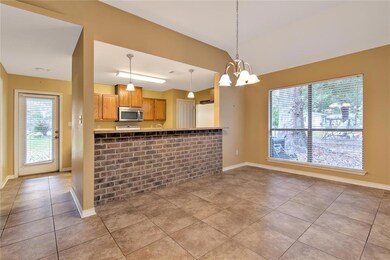 Spacious dining area great for entertaining.
