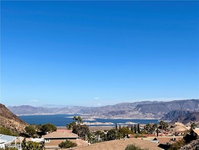 View of mountain background with a nearby body of
