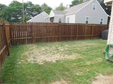 Back yard is fenced in.