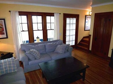 Living Room. Hardwoods & gumwood trim.