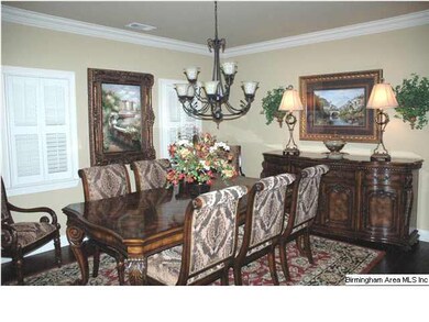 Formal dining area with lots of room.