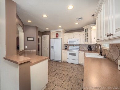 Kitchen with pantry and tons of counter prep space