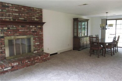 view of the living room and dining room