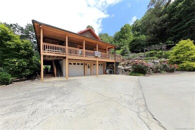 Wraparound, covered porch; oversized basement gara