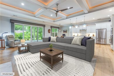 Virtually staged Living area
