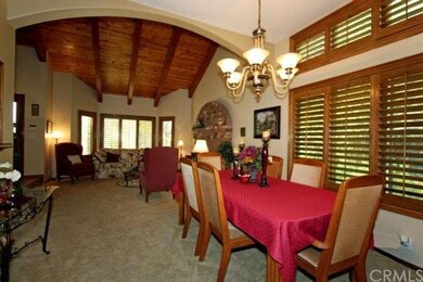 View of the formal dining area. 