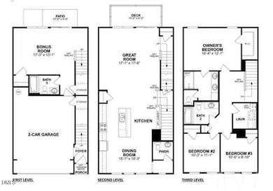 3 story Floor Plan