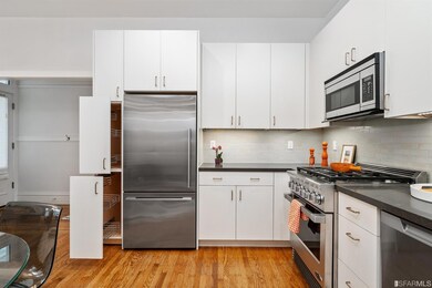 Deep pantry organizational storage.
