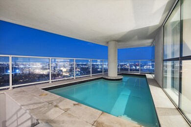Private rooftop pool with panoramic city views per