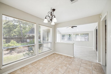 Bright breakfast area seamlessly connects to the family room, offering great backyard views.