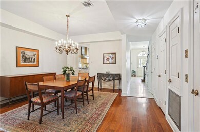 Formal dining room off of the kitchen