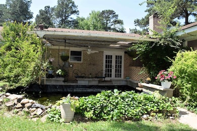 pond/back covered porch