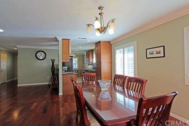 View from living room to kitchen
