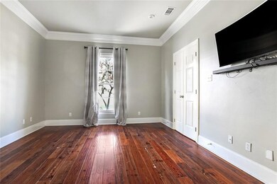 ,Master is spacious and has attractive wood floors