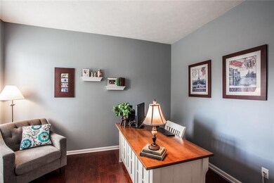 Bright office with french doors for privacy