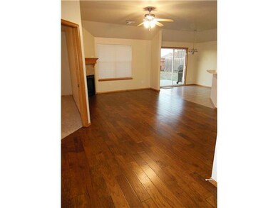 Living Room. Beautiful brand new hardwood floors!