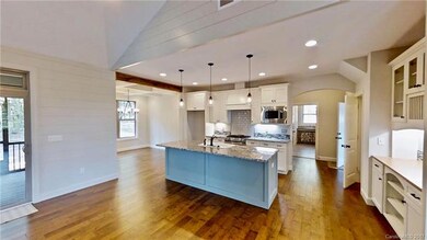 The open floor plan of the Cobbleston home feature